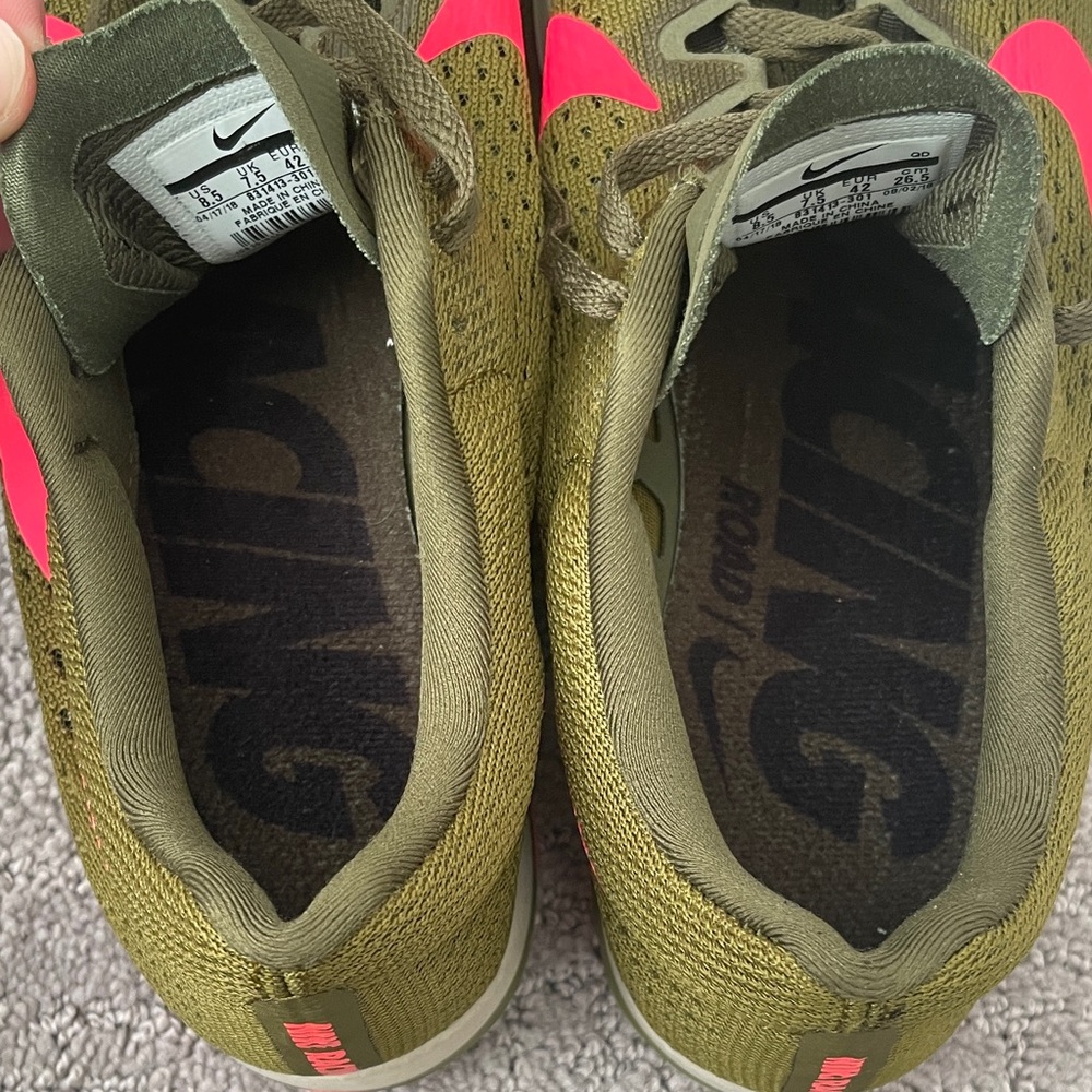 Nike Zoom Streak 6 in Olive/Pink Women’s 8.5 - Picture 9 of 9